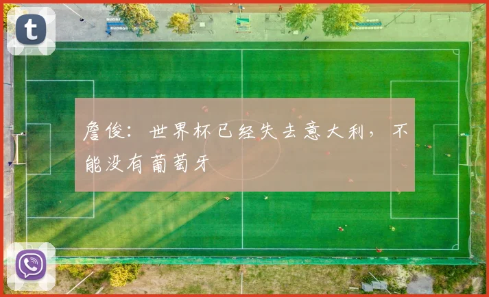 詹俊：世界杯已经失去意大利，不能没有葡萄牙